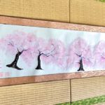 掛け軸　日本画　桜　禅スタイル