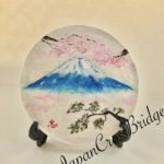 絵皿　富士山と松と桜