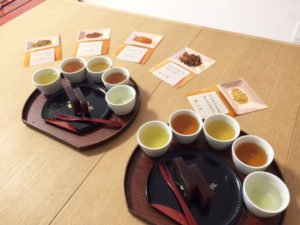 日本茶試飲シーン