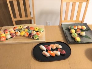 sushi we made with guest
